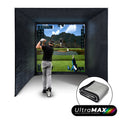 Golfsimulator Enclosure UltraMAX Grau 3 x 3 x 3 m