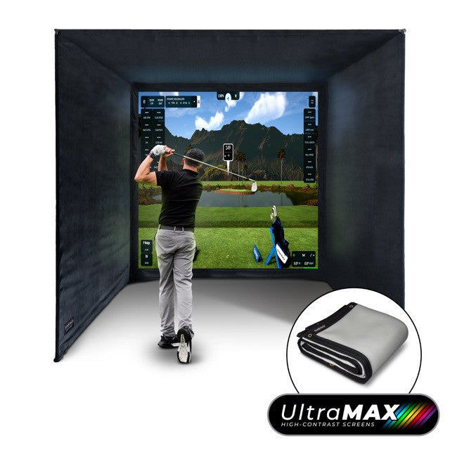 Golfsimulator Enclosure UltraMAX Grau 3 x 3 x 3 m