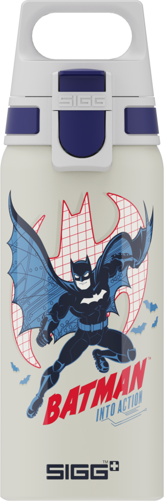WMB Batman into Action White Trinkflasche