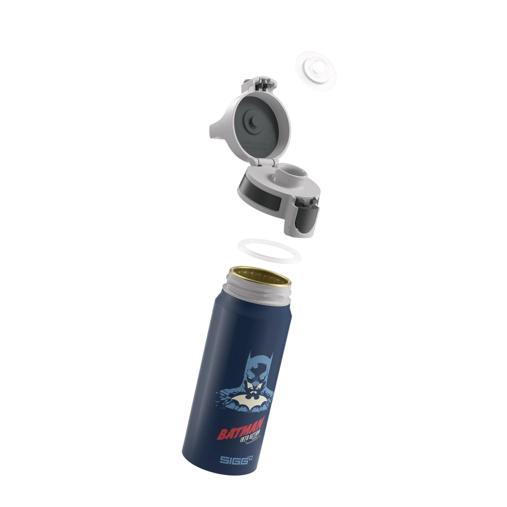 WMB Batman into Actiion Blue Water Bottle