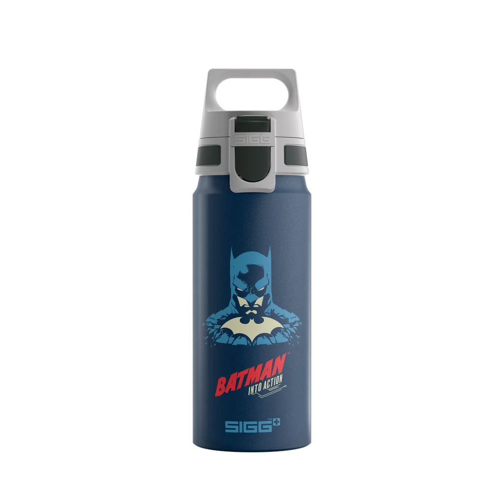 WMB Batman into Actiion Blue Water Bottle