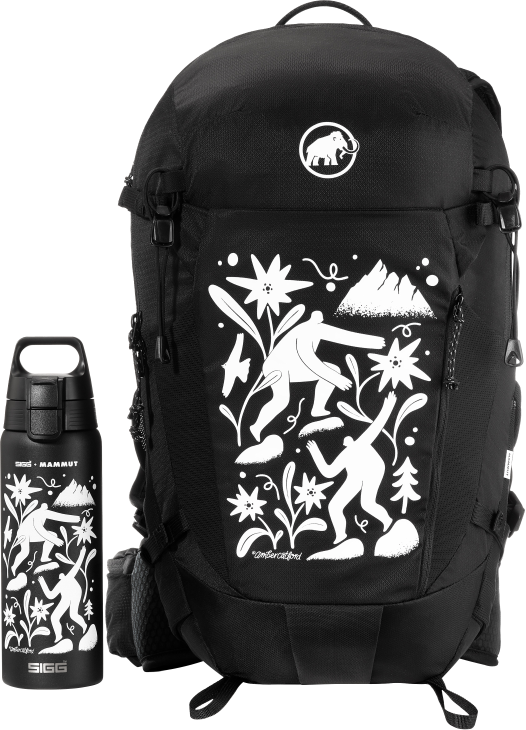 Shield One + Mammut Lithium 25 Trinkflasche