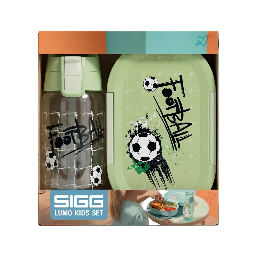 Lumo Kids Set Football Splash Water Bottle