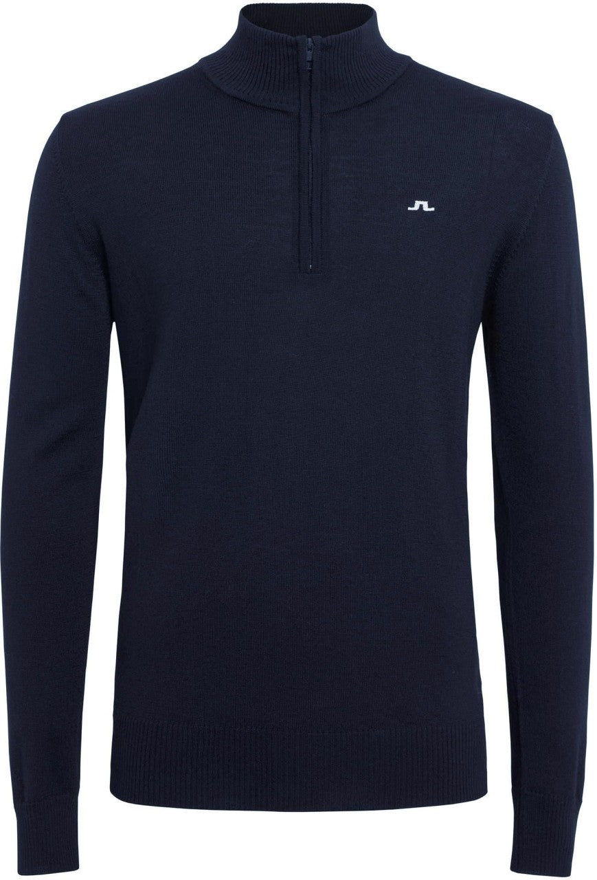 Kian Knitted Zipped Sweater Herren Navy