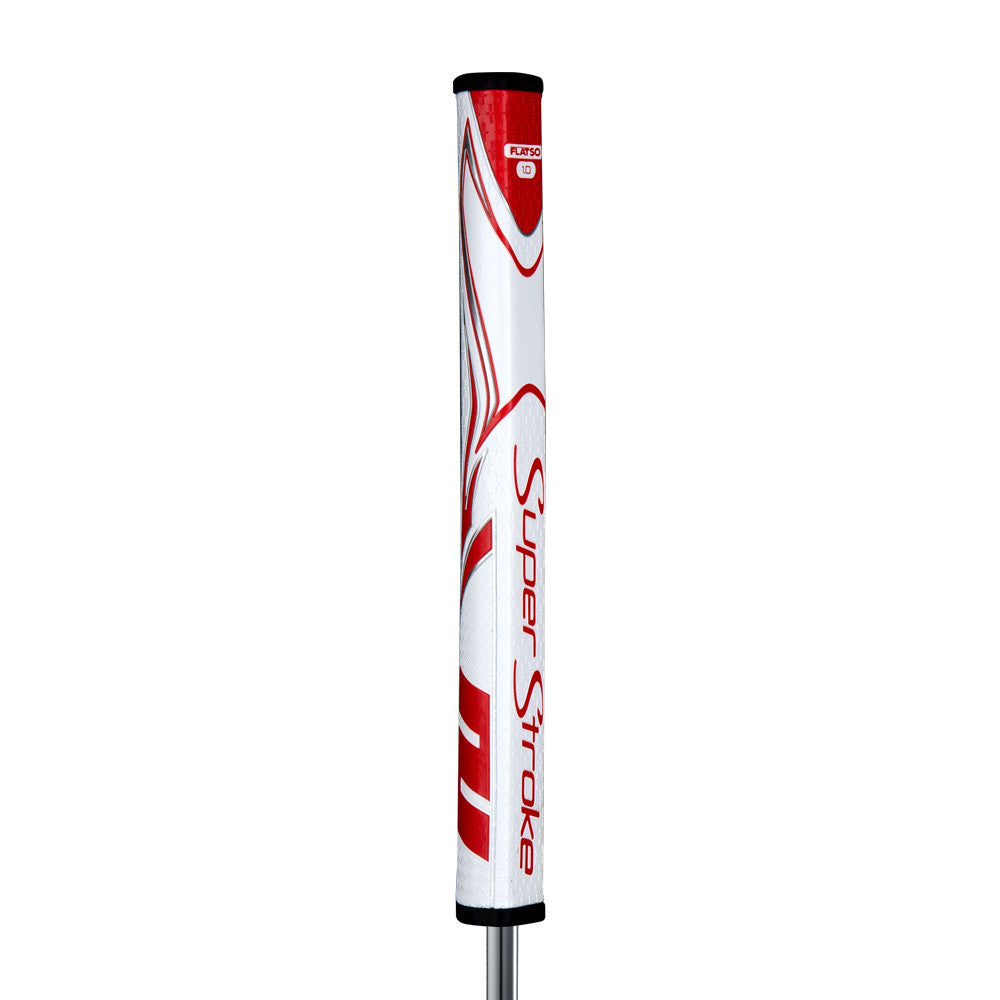 Grip de putter Zenergy Flatso 1.0 blanc-rouge