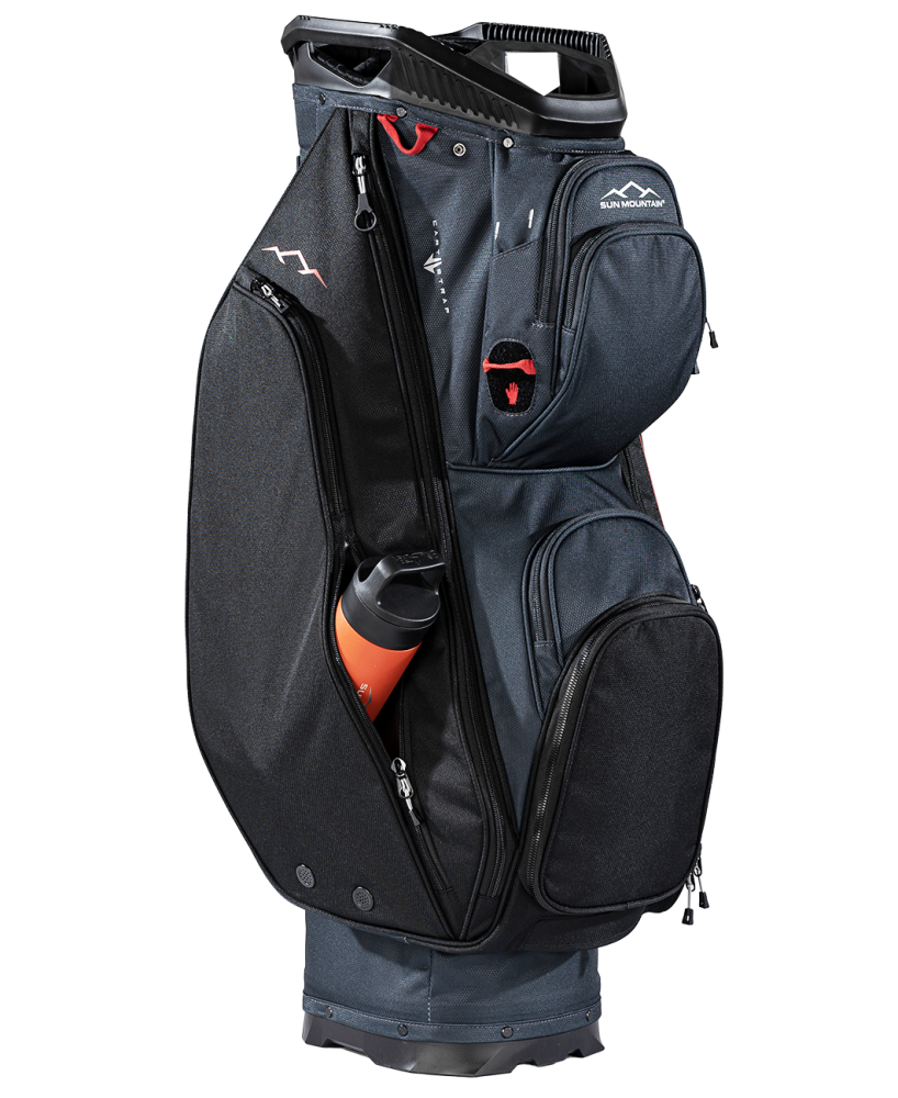 Sac chariot déperlant C100 Steel/noir/rouge