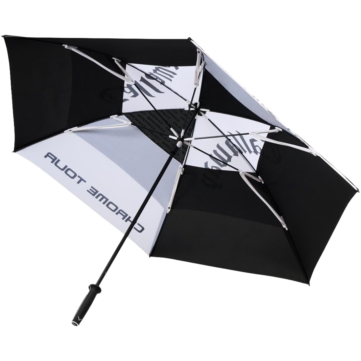 Authentic Regenschirm Schwarz/Weiss 68"
