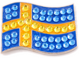 Flags Swarovski Crystal Ballmarker Schweden