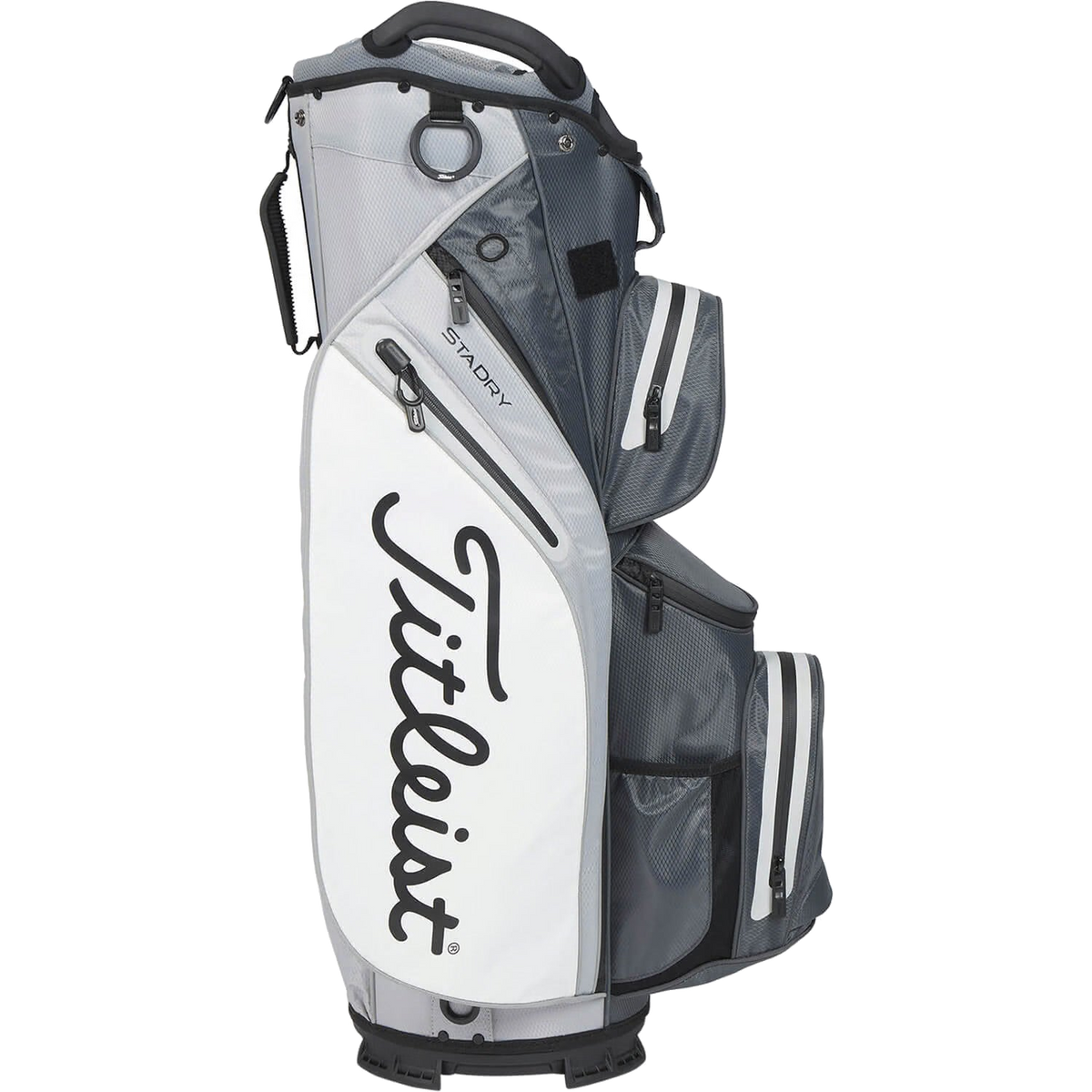 14 Stadry Cart Bag Charcoal/Grey/White