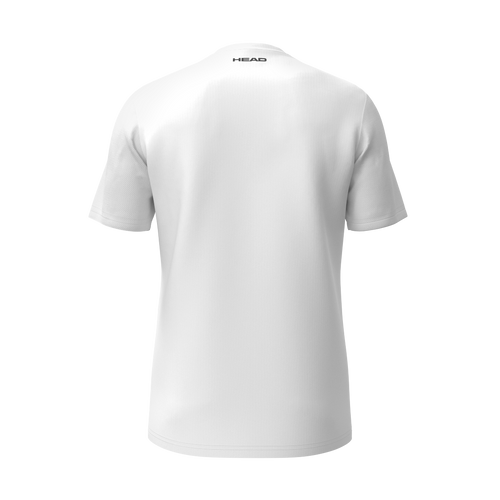 T-shirt technique TC Wallisellen Club 25 pour hommes, blanc, avec impression