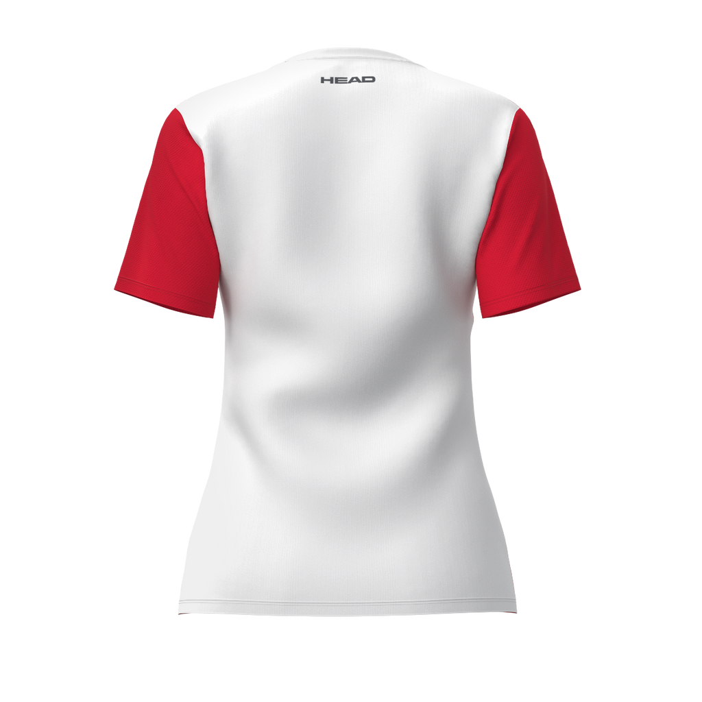 Club 25 Tech T-shirt Femme Rouge/Blanc