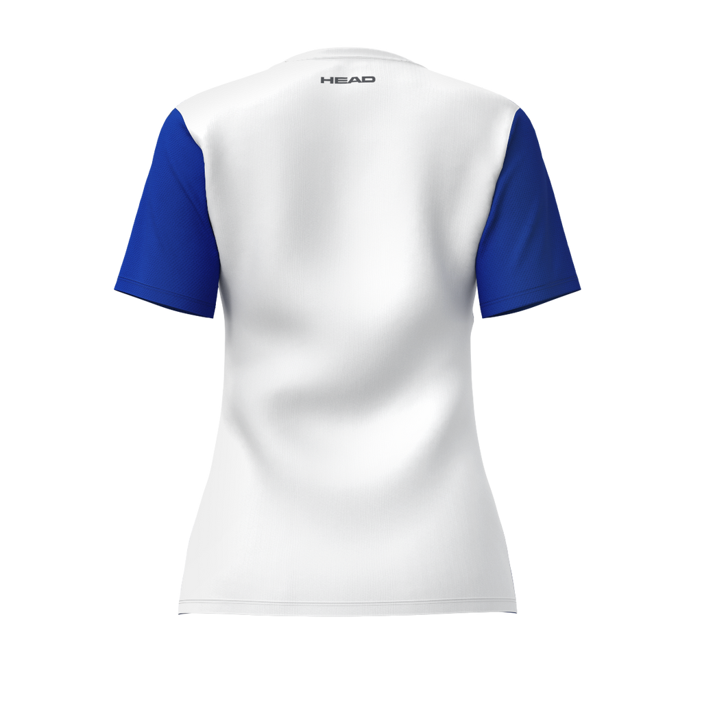 Club 25 Tech T-Shirt Damen Königsblau/Weiss