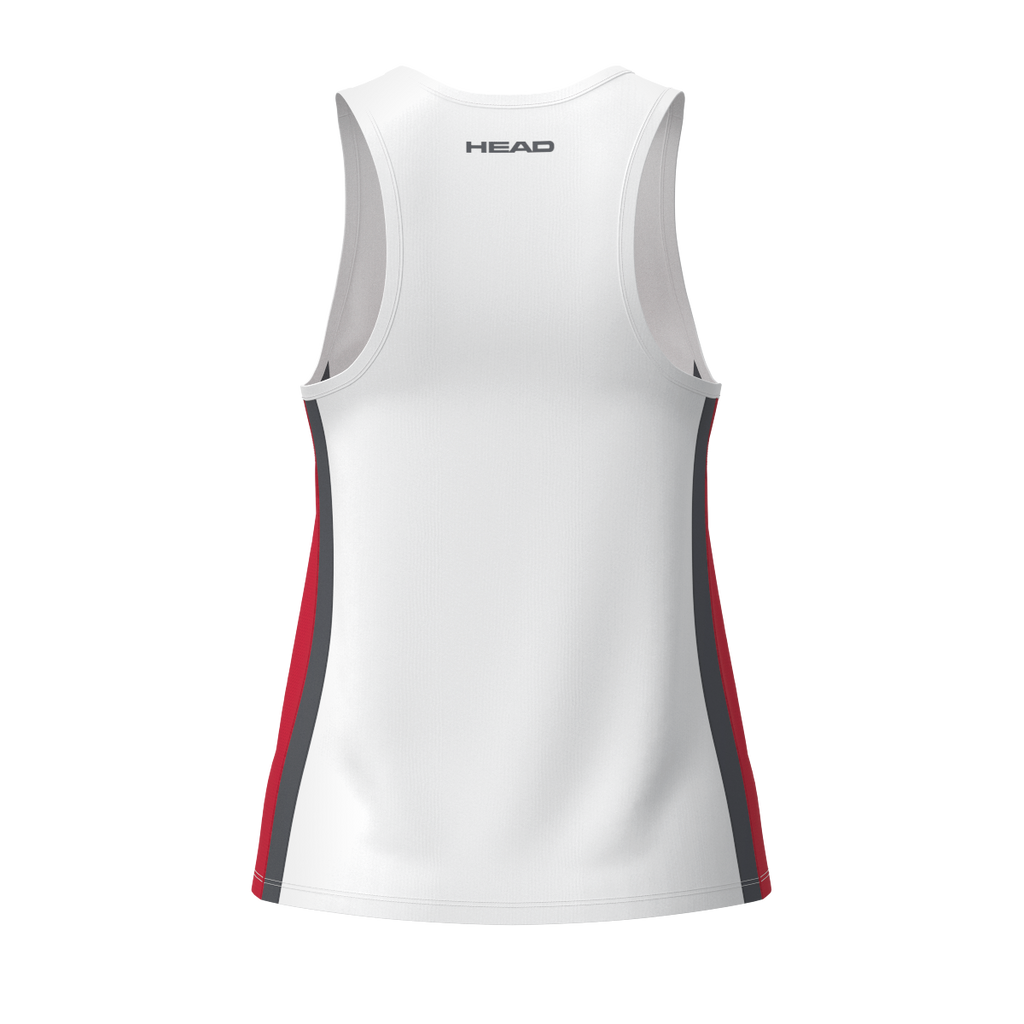 Club 25 Tech Tank Top Damen Rot/Weiss