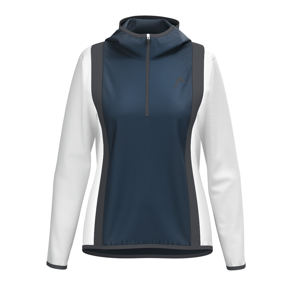 Club 25 Tech Hoodie Damen Navy/Weiss