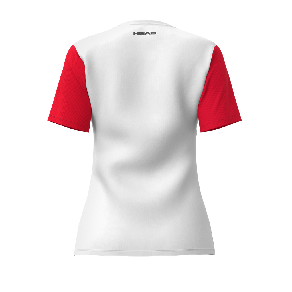 Club 25 Tech T-Shirt Mädchen Rot/Weiss