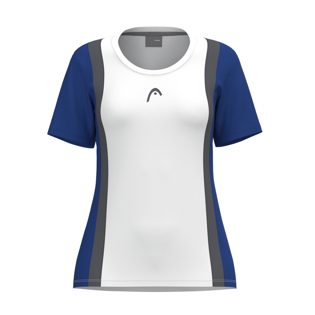 Club 25 Tech T-Shirt Girls Royal Blue/White