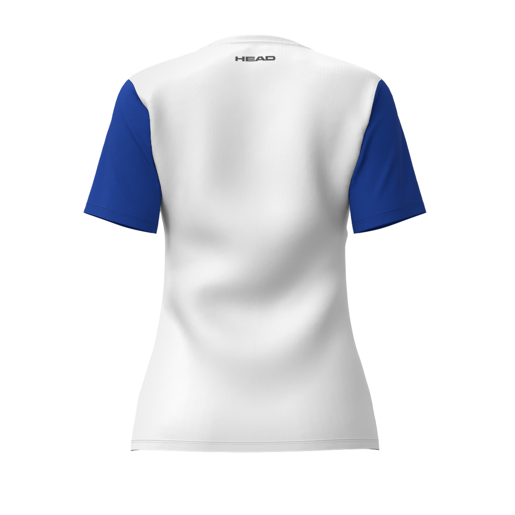 Club 25 Tech T-Shirt Girls Royal Blue/White