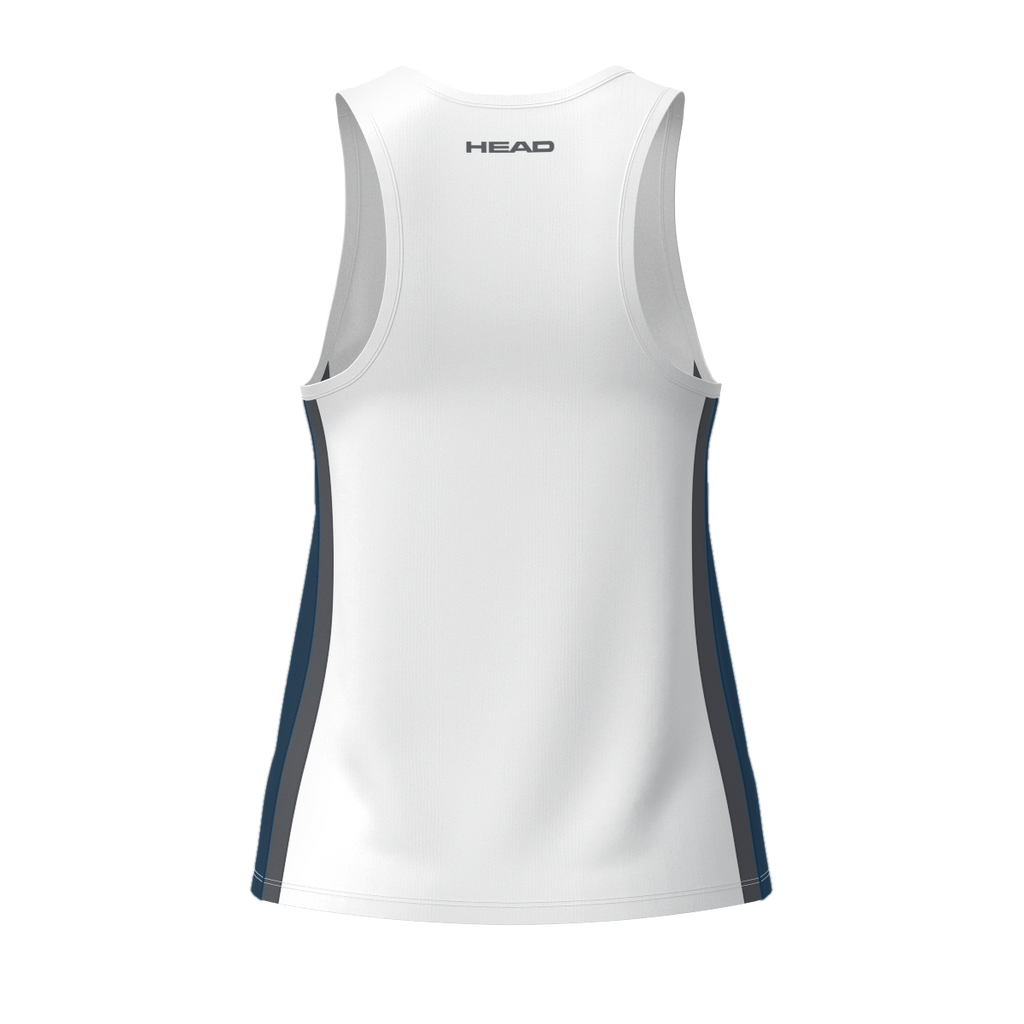 Canotta Club 25 da ragazza Blu Navy/Bianco