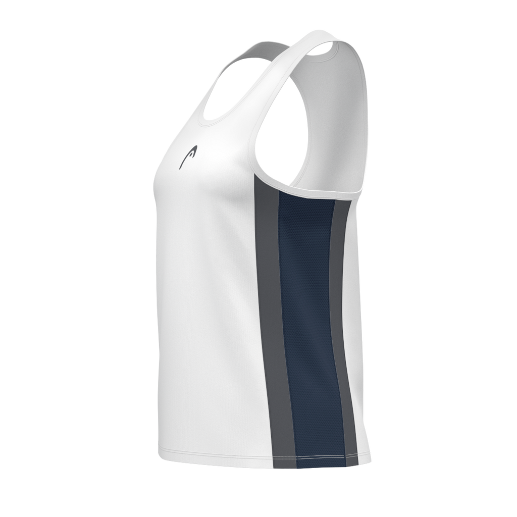 Canotta Club 25 da ragazza Blu Navy/Bianco