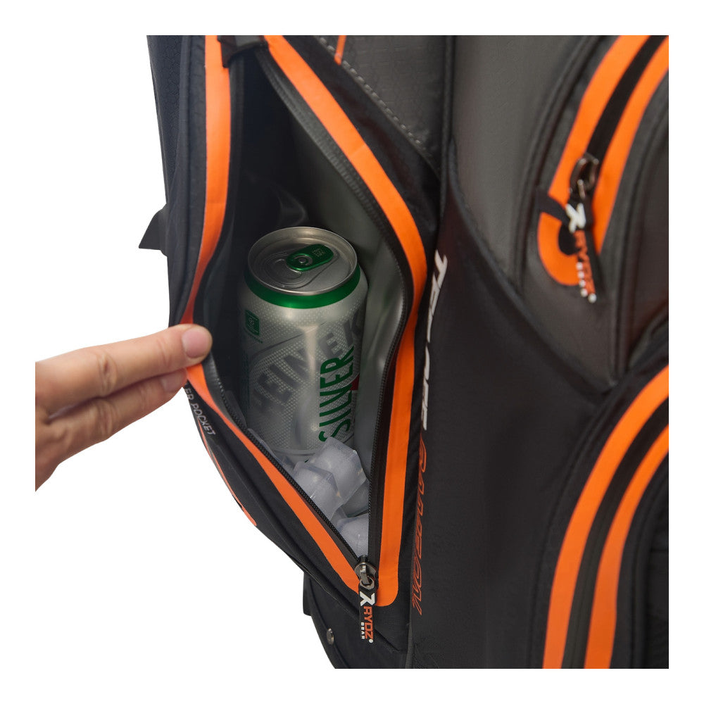 Clipsb 14 Way Waterproof Stand Bag Black/Charcoal/Orange