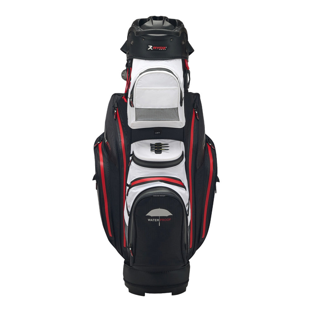 Navigator QO14 Waterproof Cartbag Schwarz/Weiss/Rot
