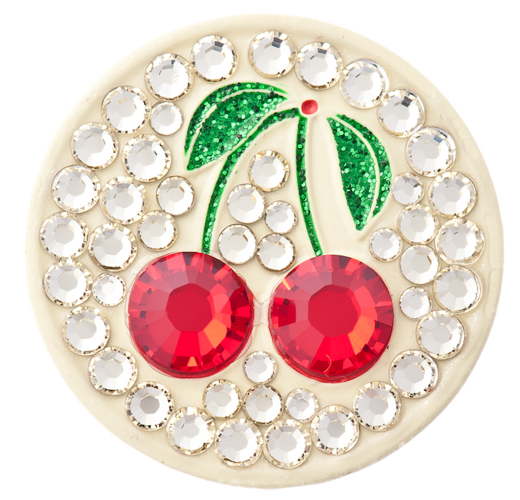 Style Swarovski Crystal Ball Marker Cherries