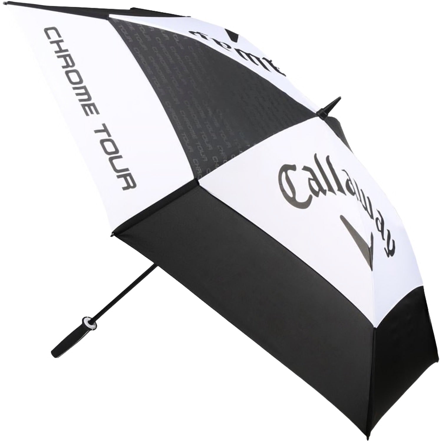Authentic Regenschirm Schwarz/Weiss 68"