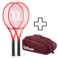 2x Defyer 98 Pro V1 Tennisschläger + Schlägertasche