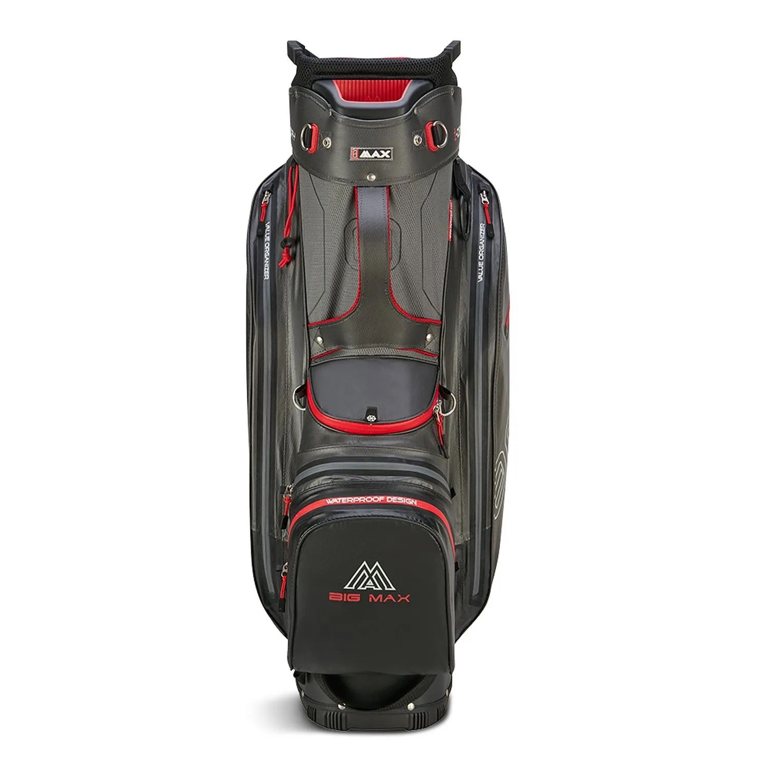 Aqua Sport 4 Cartbag Charcoal/Schwarz/Rot