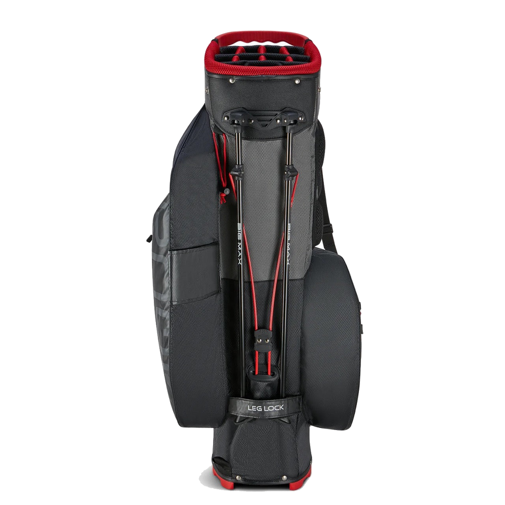 Aqua Hybrid 4 Stand Bag Black/Charcoal/Red