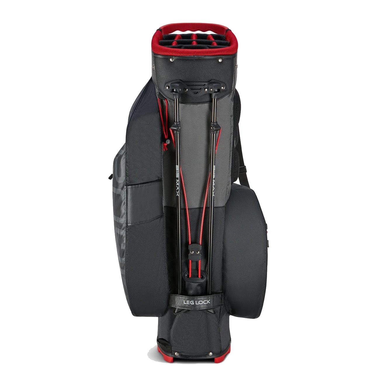 Aqua Hybrid 4 Stand Bag Black/Charcoal/Red