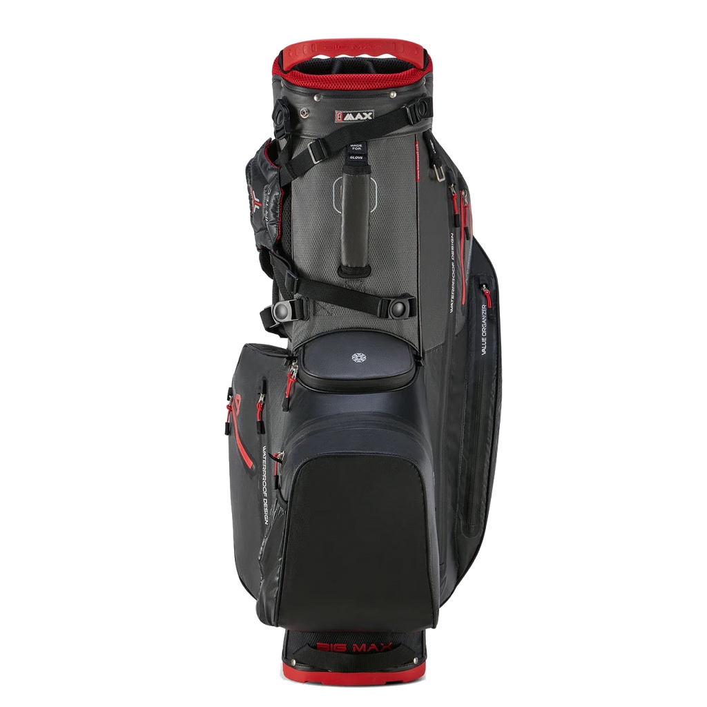 Aqua Hybrid 4 Stand Bag Black/Charcoal/Red