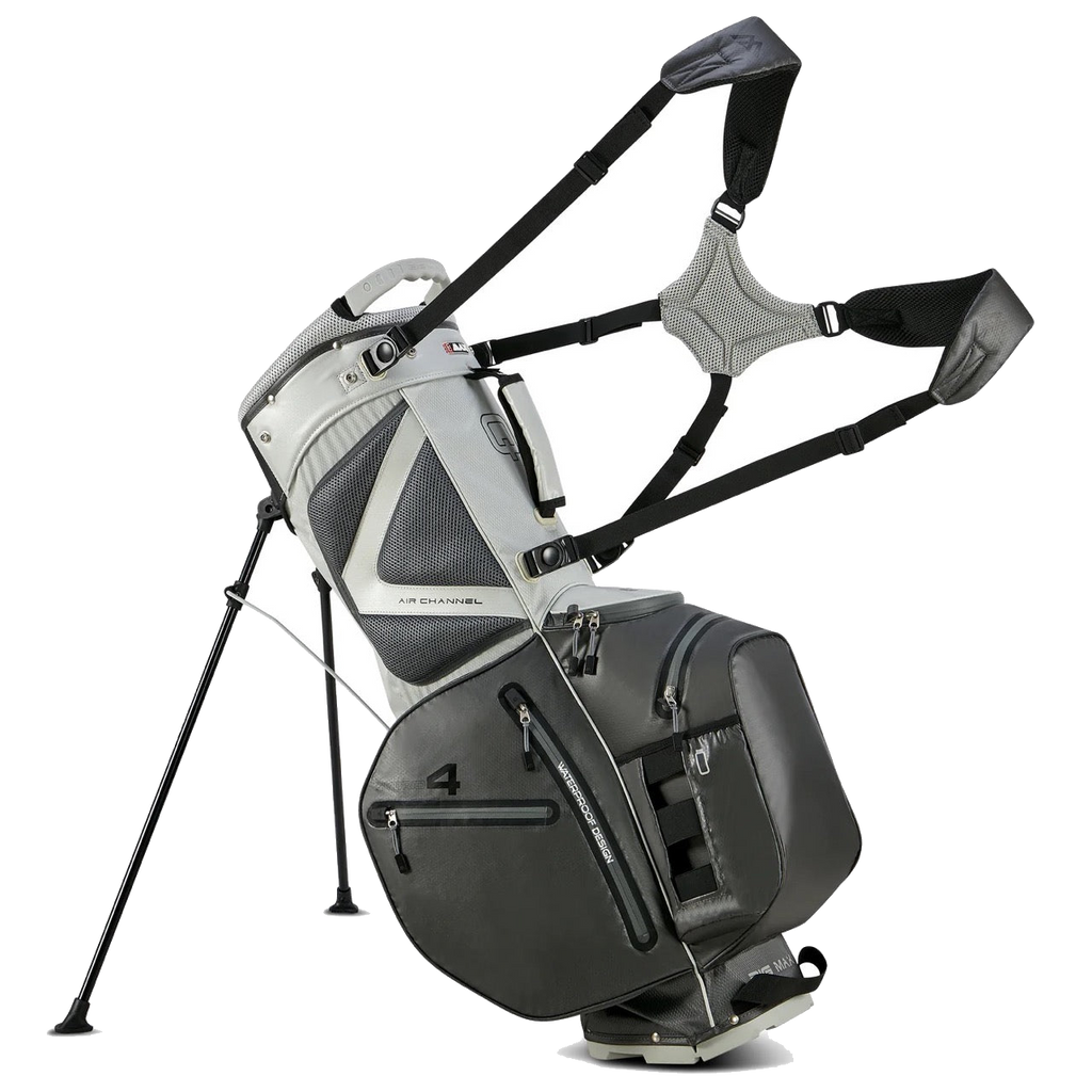 Aqua Hybrid 4 Stand Bag Grey/Black