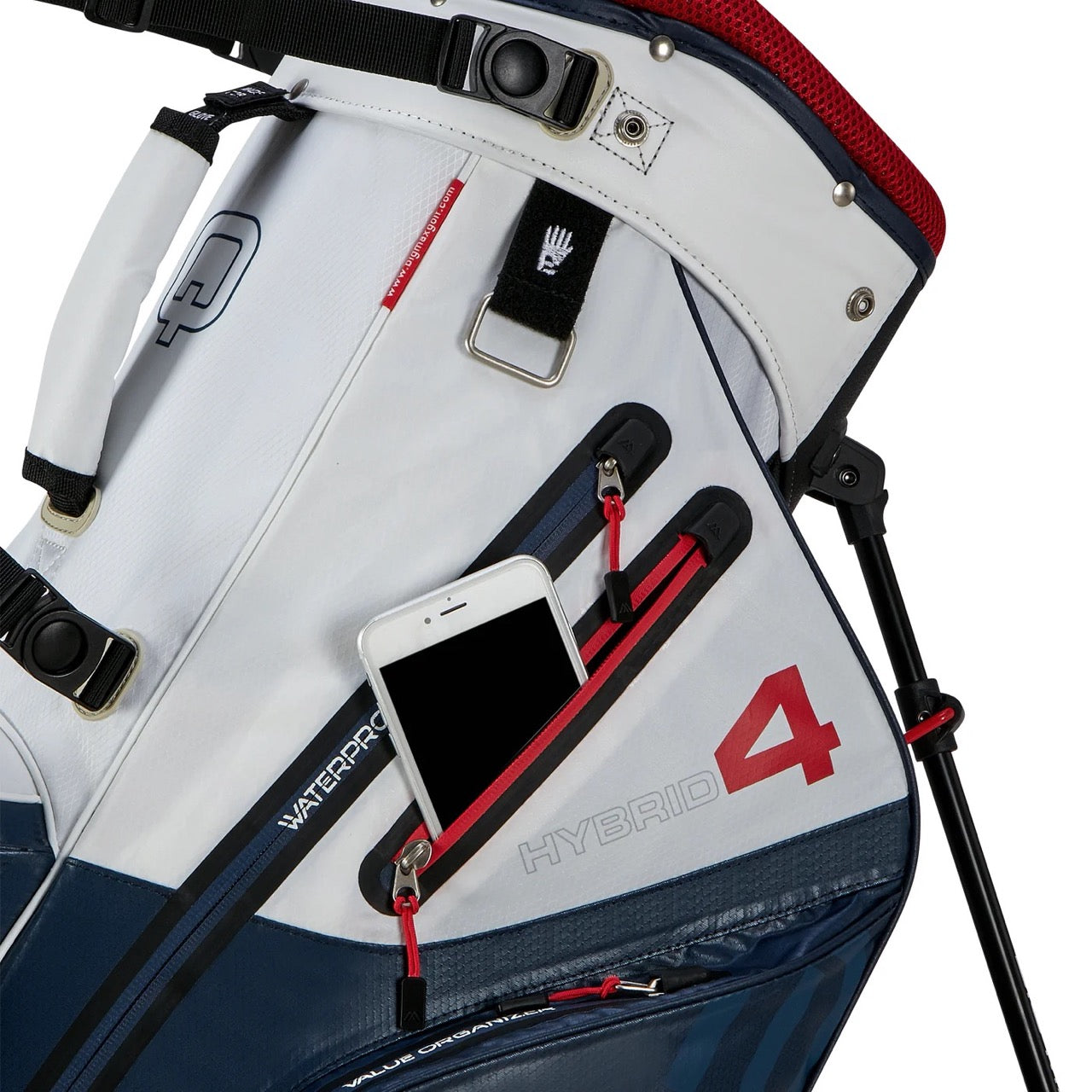 Aqua Hybrid 4 Standbag Navy/Weiss/Rot