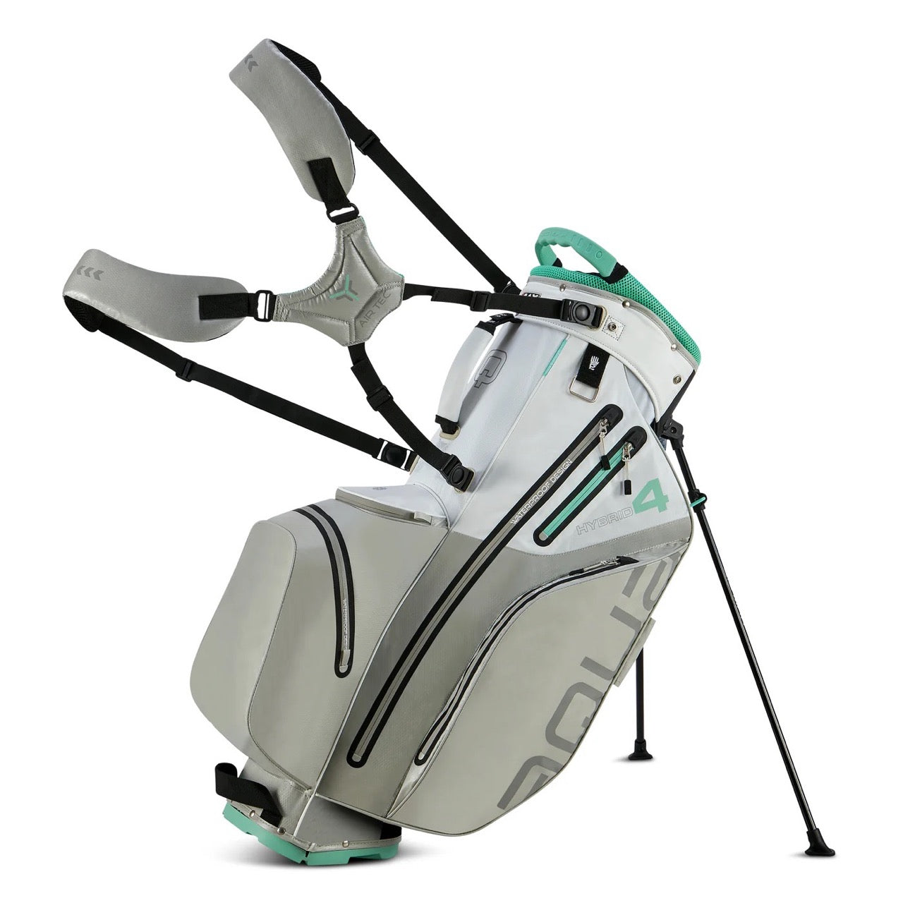 Aqua Hybrid 4 Stand Bag Beige