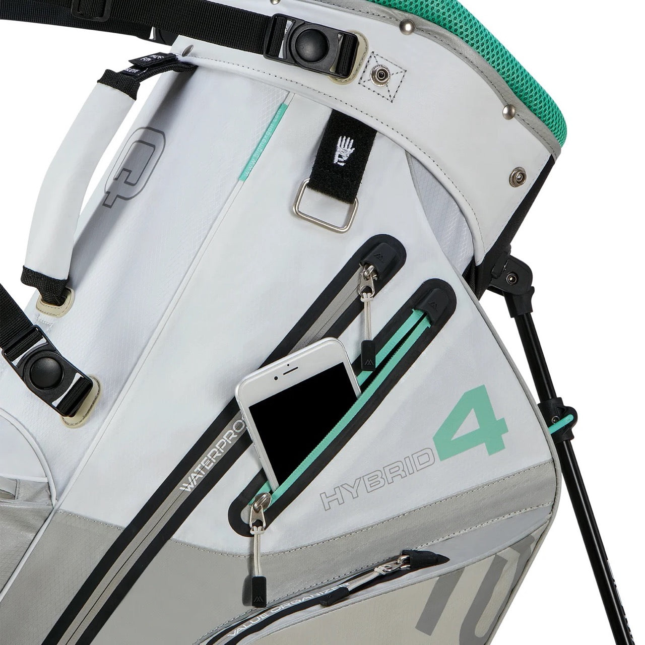Aqua Hybrid 4 Stand Bag Beige