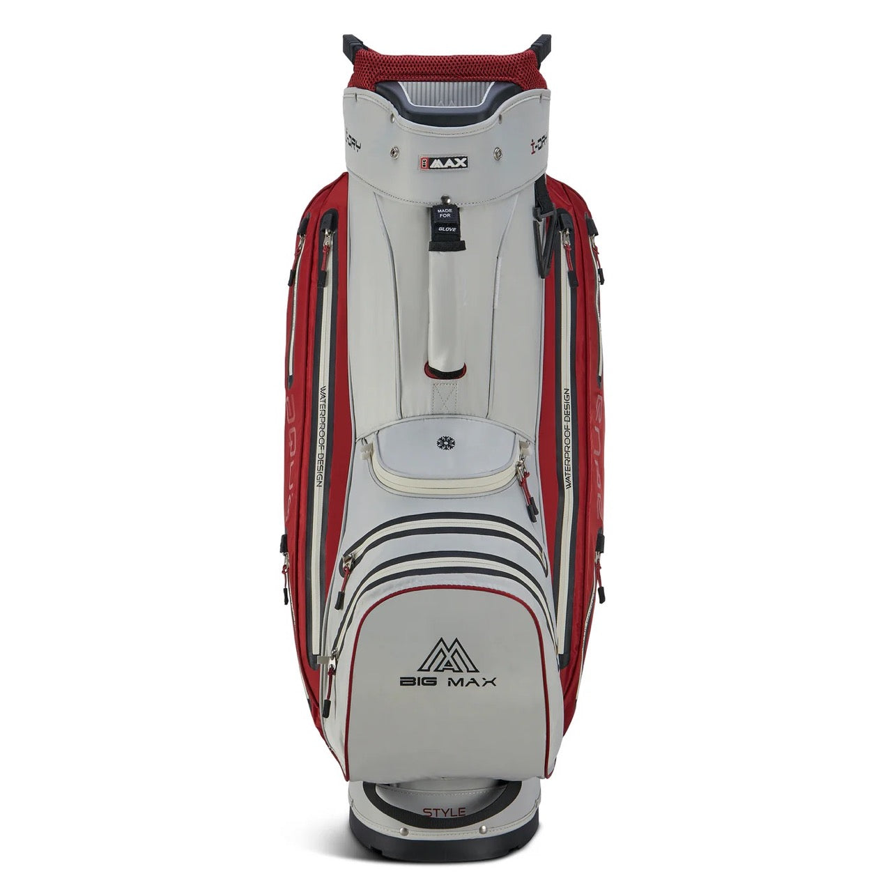 Aqua Style 4 Cartbag Weiss/Merlot