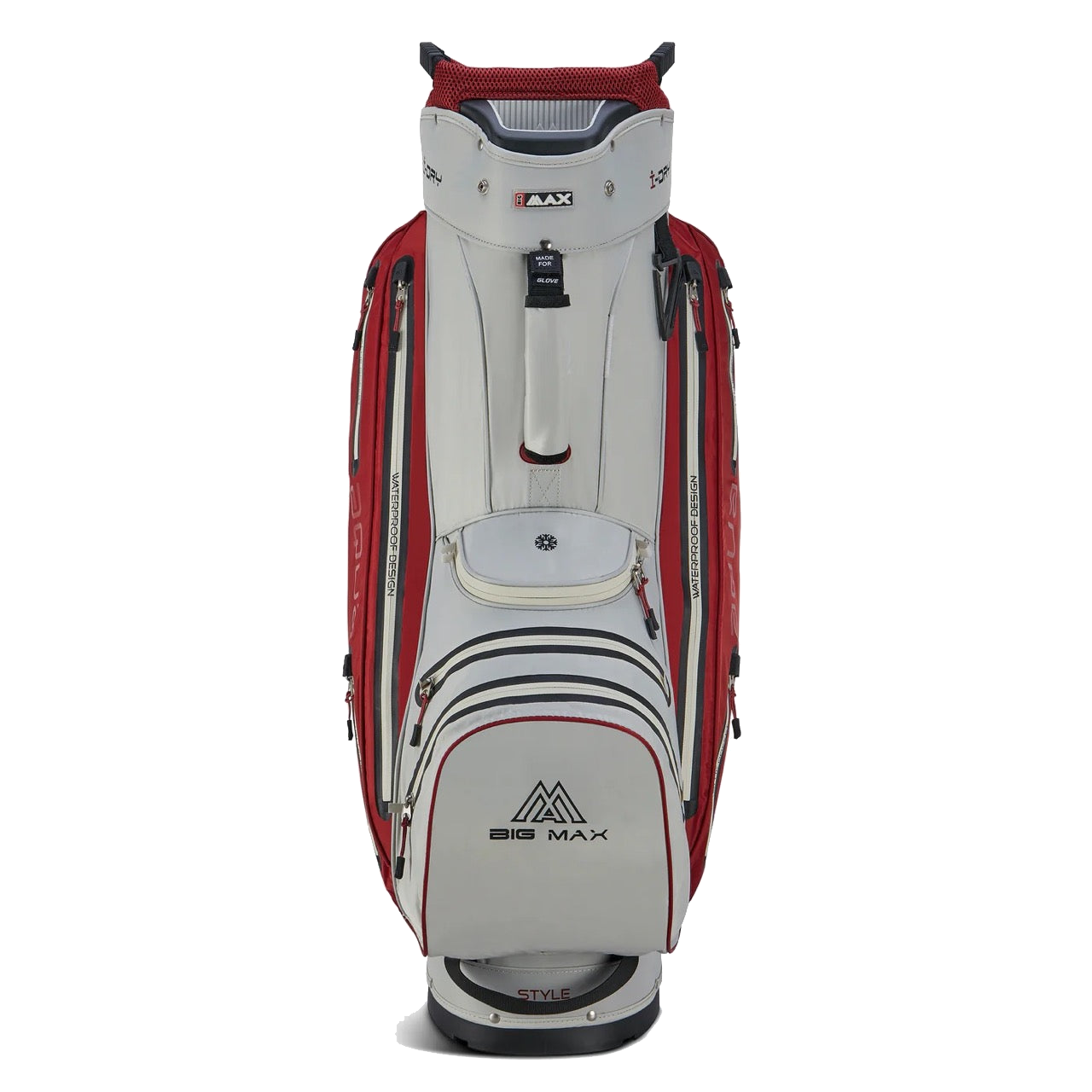 Aqua Style 4 Cart Bag White/Merlot