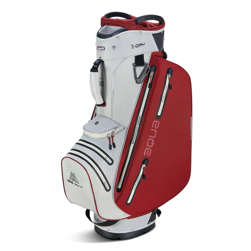 Aqua Style 4 Cart Bag White/Merlot