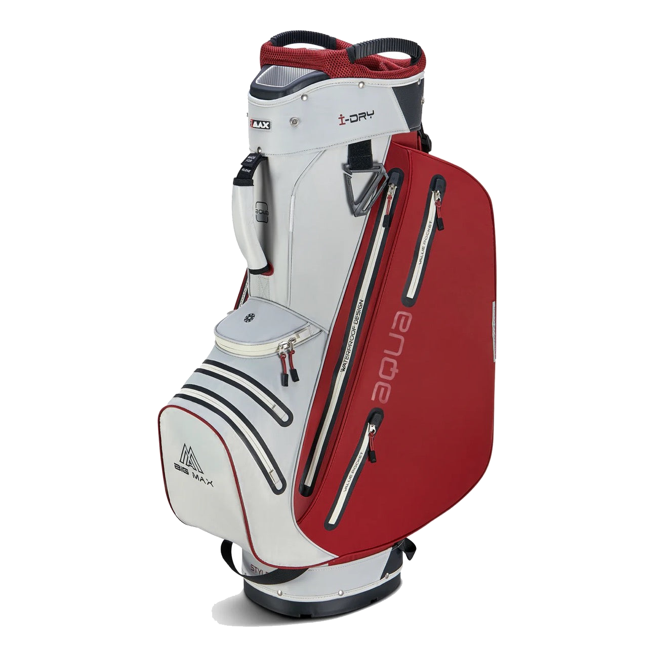 Aqua Style 4 Cart Bag White/Merlot