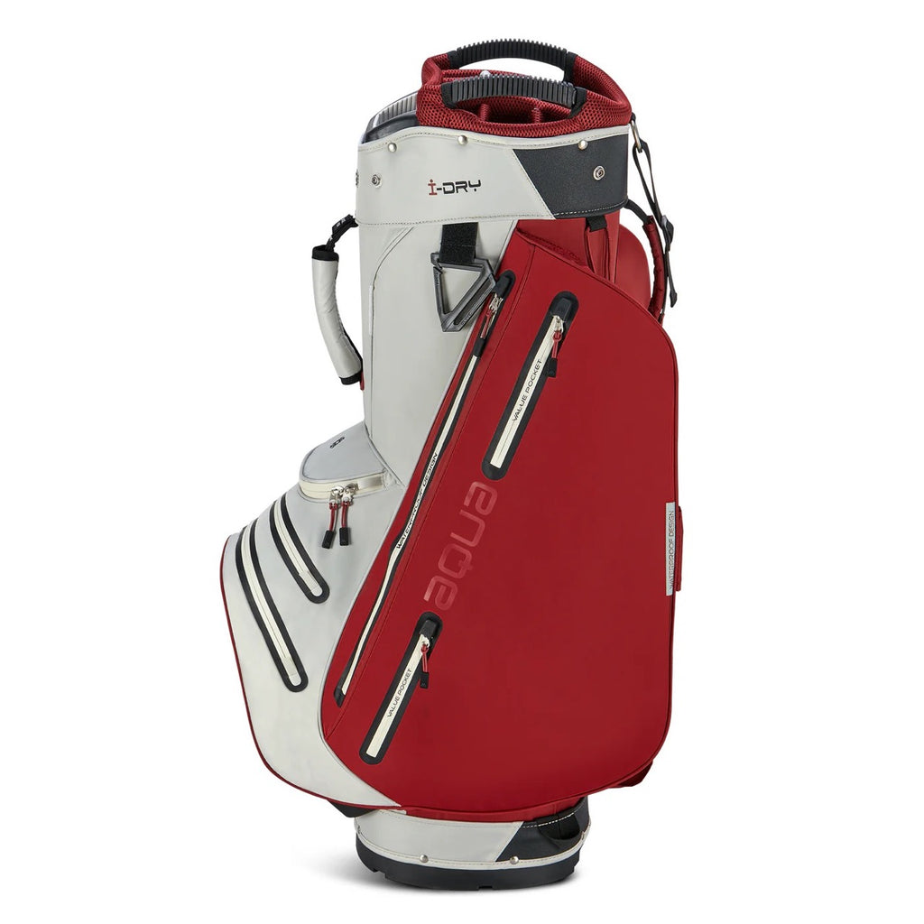 Aqua Style 4 Cart Bag White/Merlot