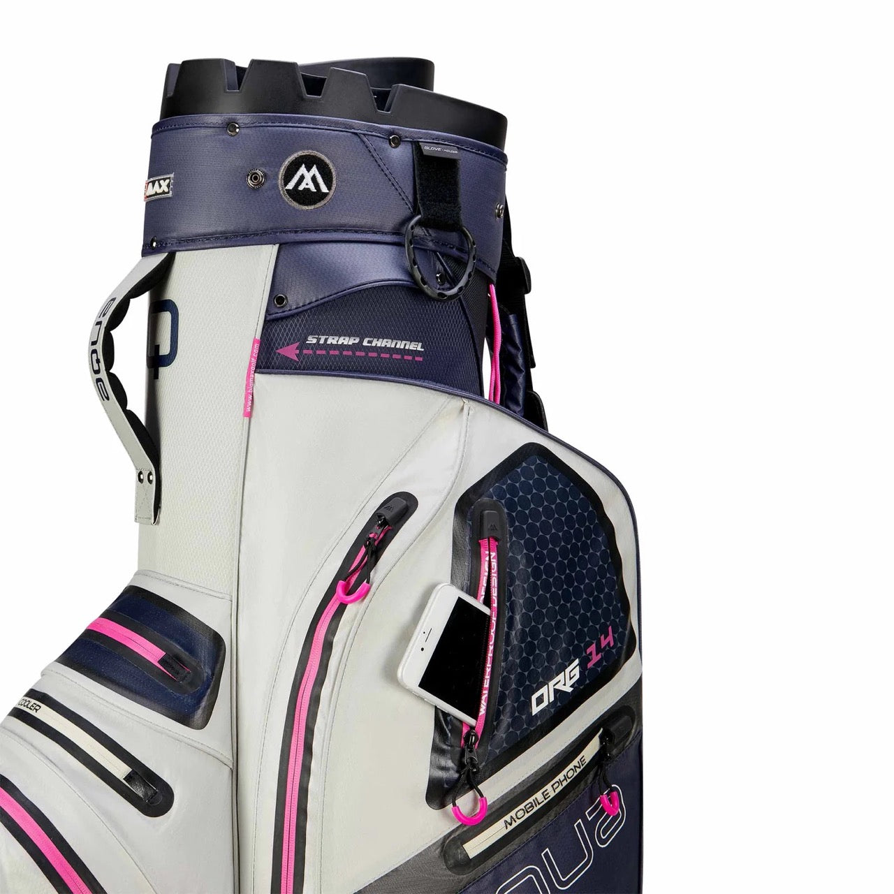 Aqua Silencio 4 Cartbag Navy/Weiss