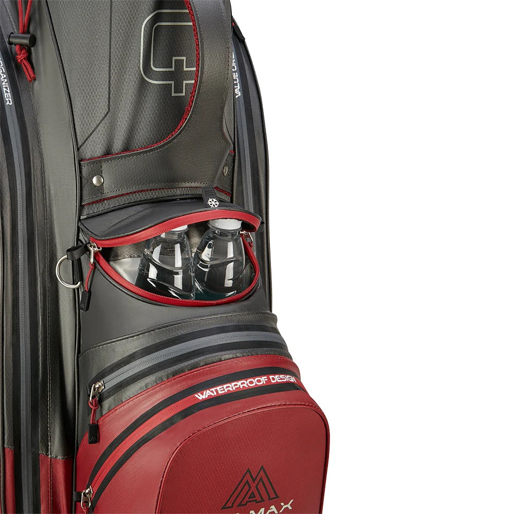 Aqua Sport 4 Cartbag Charcoal/Merlot