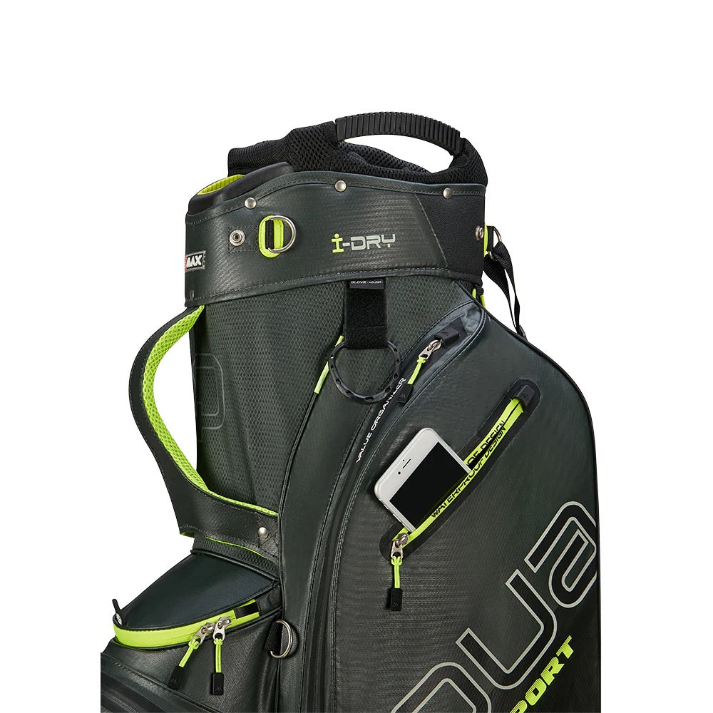 Aqua Sport 4 Cartbag Forest Green/Black/Lime