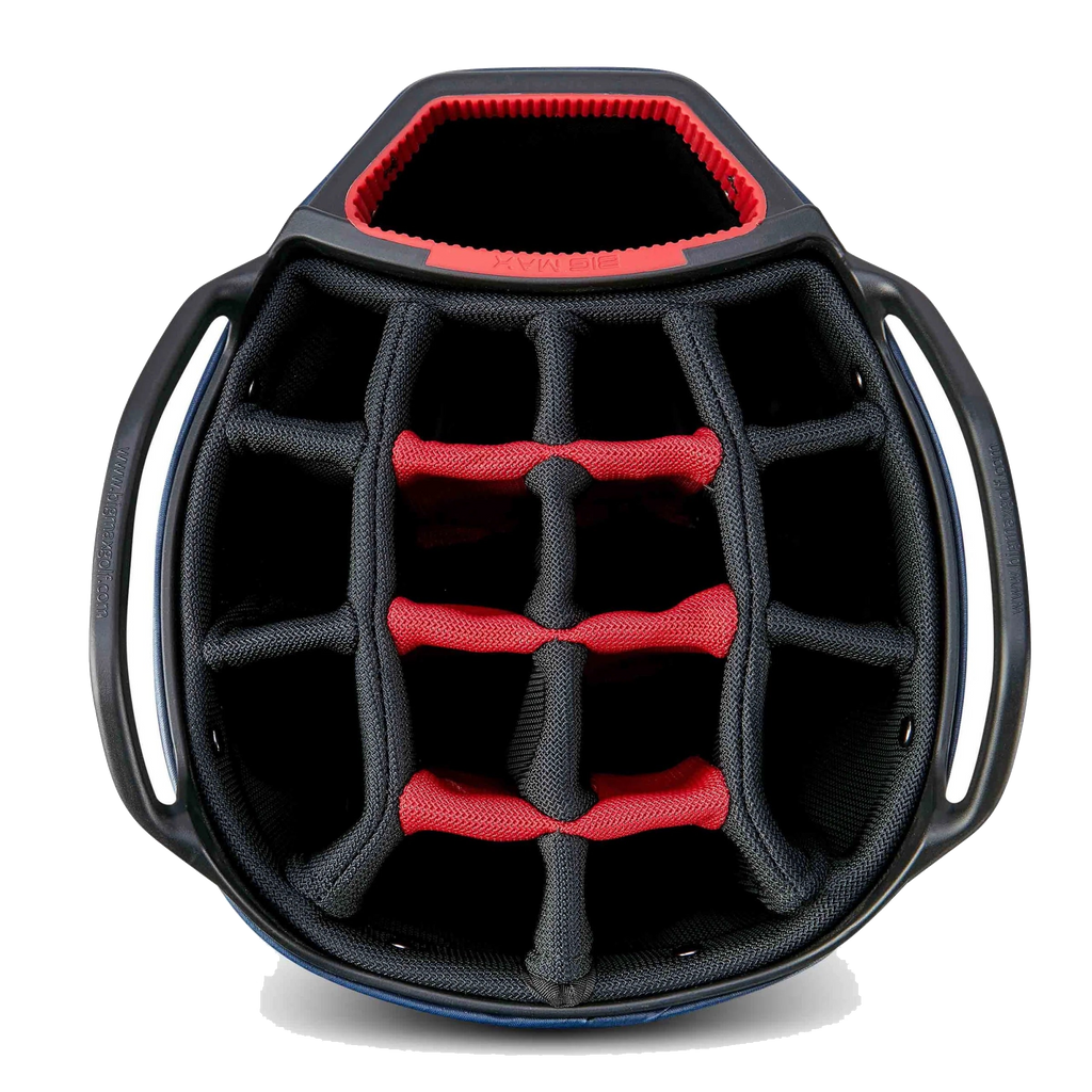 Aqua Tour 4 Cart Bag White/Navy/Red