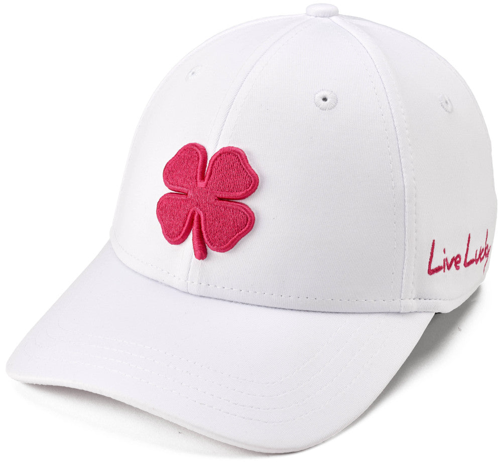 Premium Adjustable Cap White/Raspberry