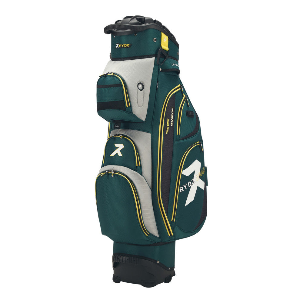 Speedy B. Q14 Cart Bag Green/Silver/Gold