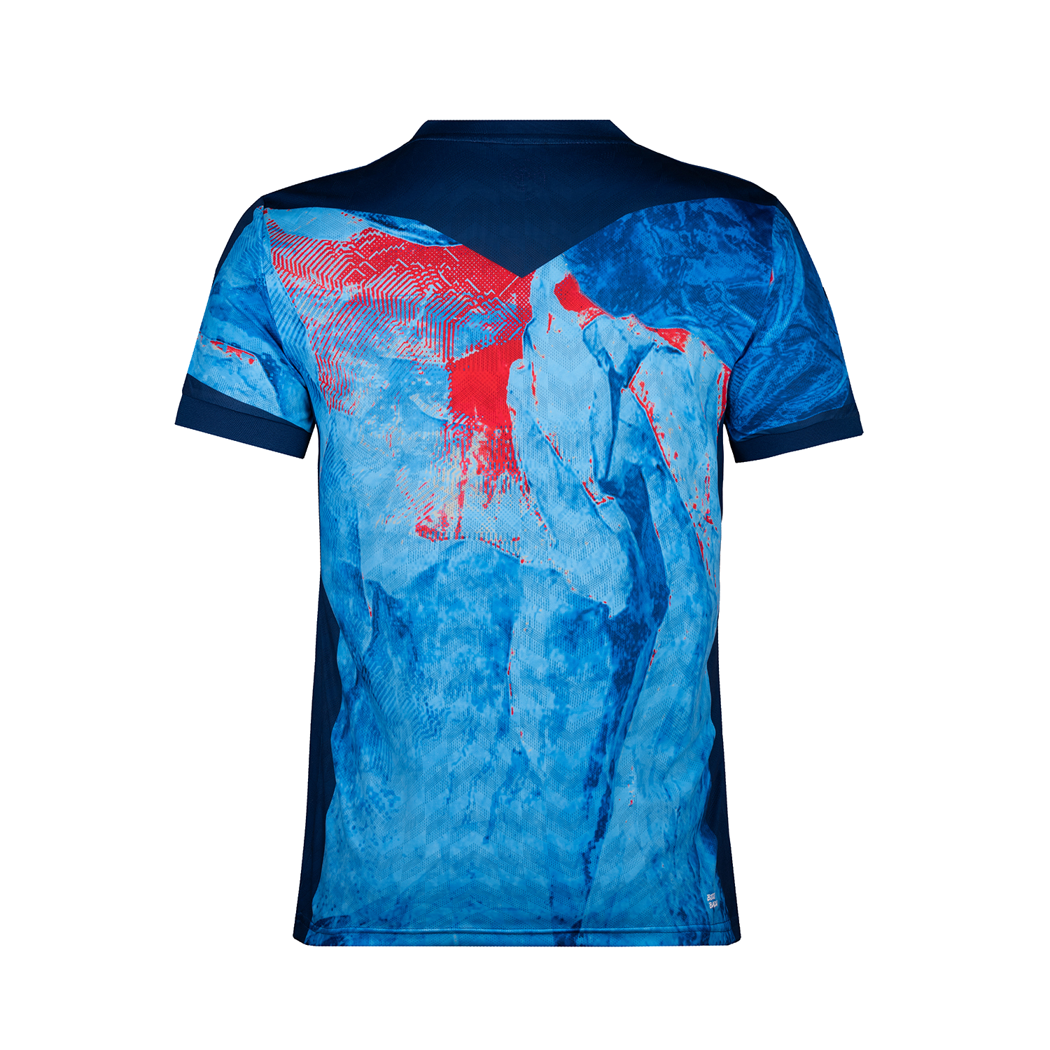 Delani Tech Tee - dunkelblau/aqua