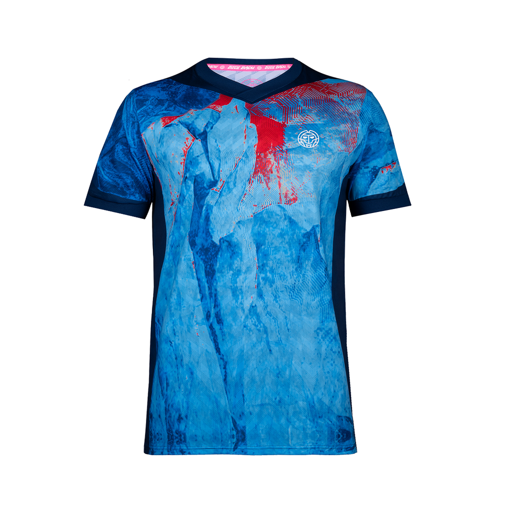 Delani Tech Tee - dunkelblau/aqua