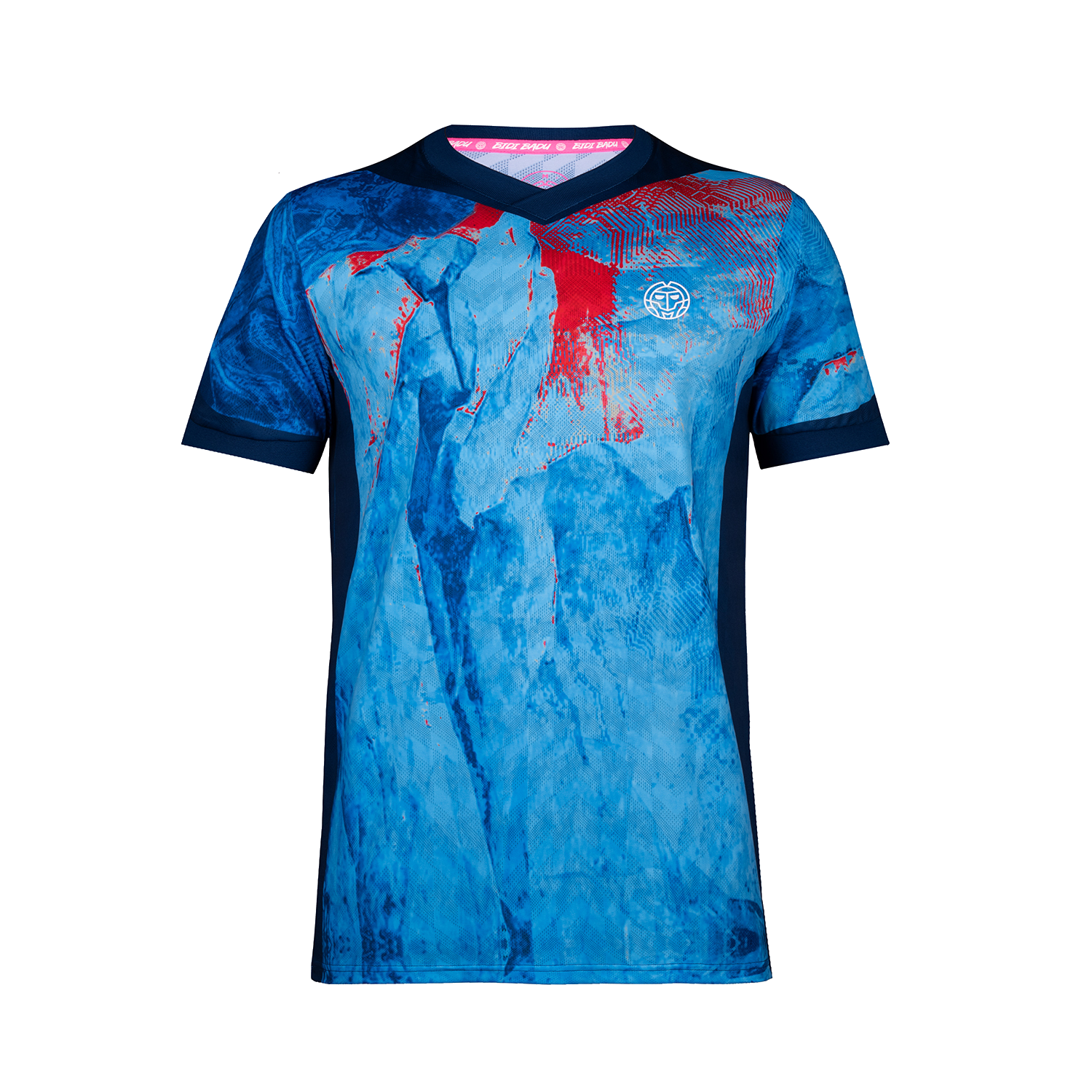 Delani Tech Tee - dunkelblau/aqua